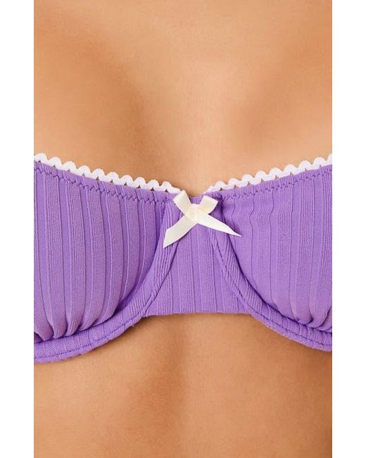 Solid & Striped Blue The Daphne Underwire Bikini Top