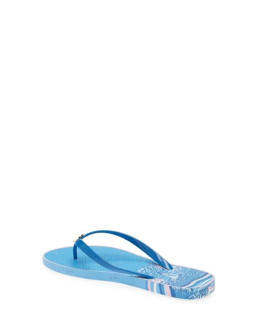 Lilly Pulitzer Blue Lilly Pulitzer Pool Flip Flop