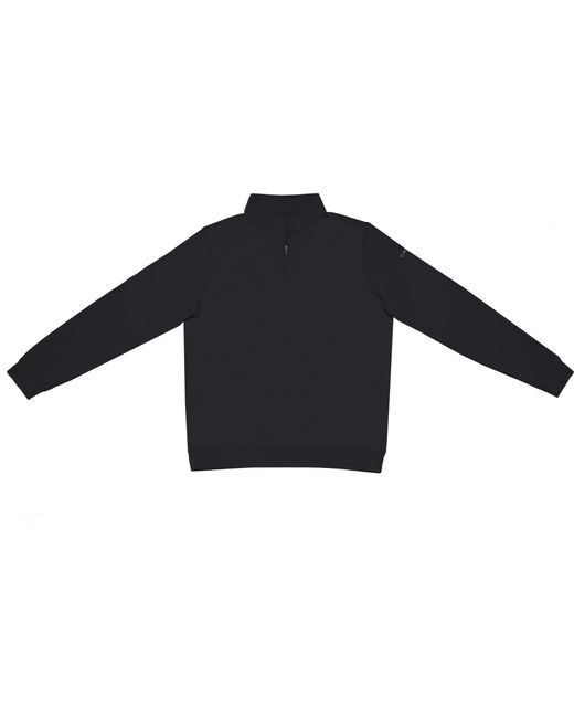 Castle Golf Black Performance Quarter Zip Pullover for men