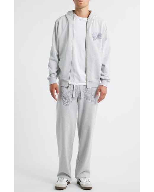 BBCICECREAM Gray Small Curve Graphic Zip Hoodie for men