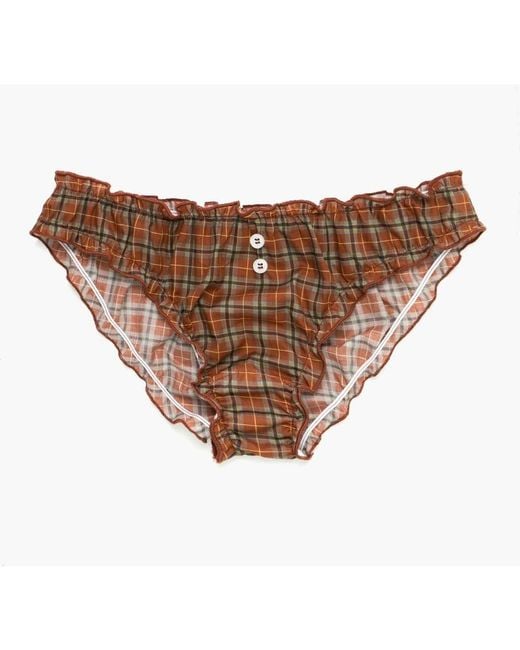 Oddli Brown Plaid Bloomers