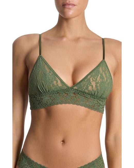 Hanky Panky Green Signature Lace Padded Bralette