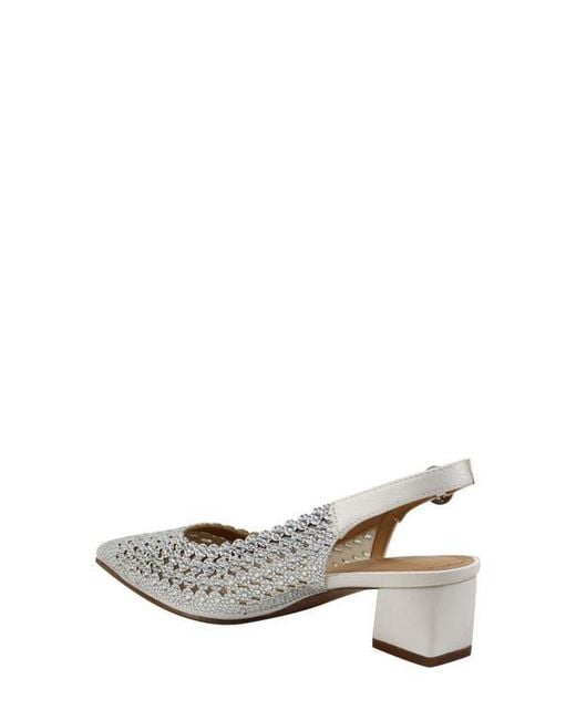 J. Reneé White Pranil Slingback Pointed Toe Pump