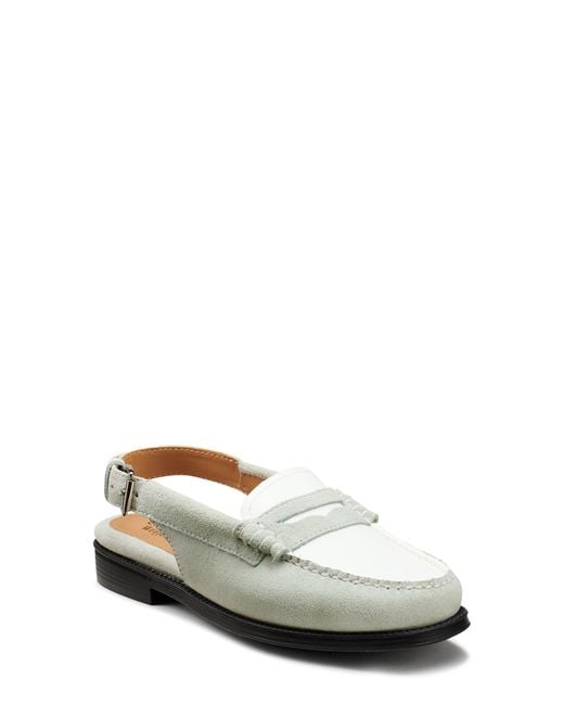 G.H.BASS White G. H.bass Easy Slingback Weejuns Loafer