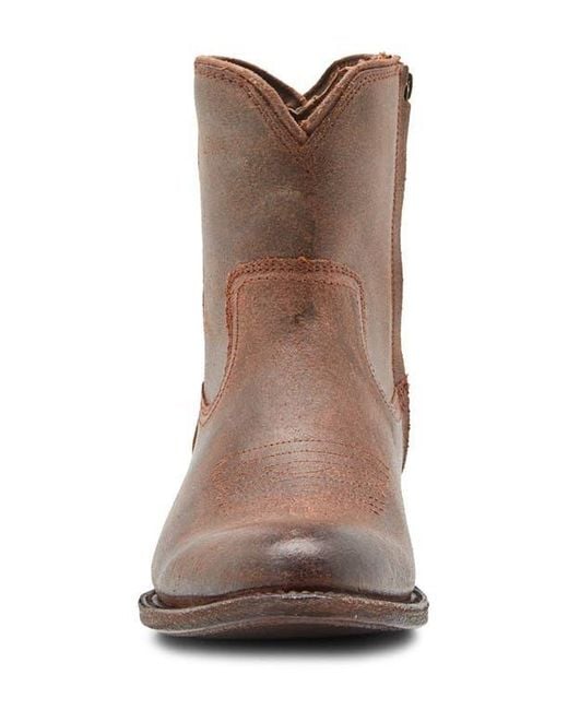 Frye Brown Austin Inside Zip Western Boot for men