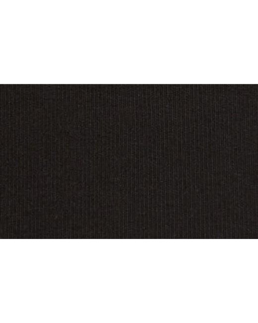 FRAME Black The Rib Crewneck Top