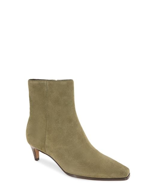 Splendid Green Jennifer Side Zip Ankle Bootie