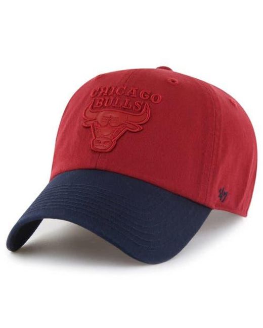 '47 Red X Tommy Hilfiger/ Chicago Bulls Courtside Cleanup Adjustable Hat for men