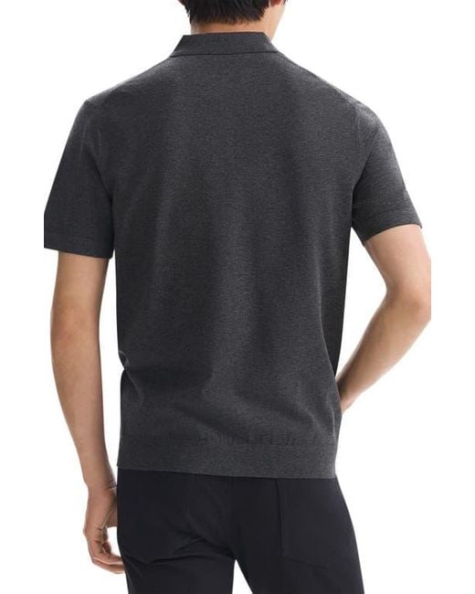 Theory Black Goris Performance Polo for men