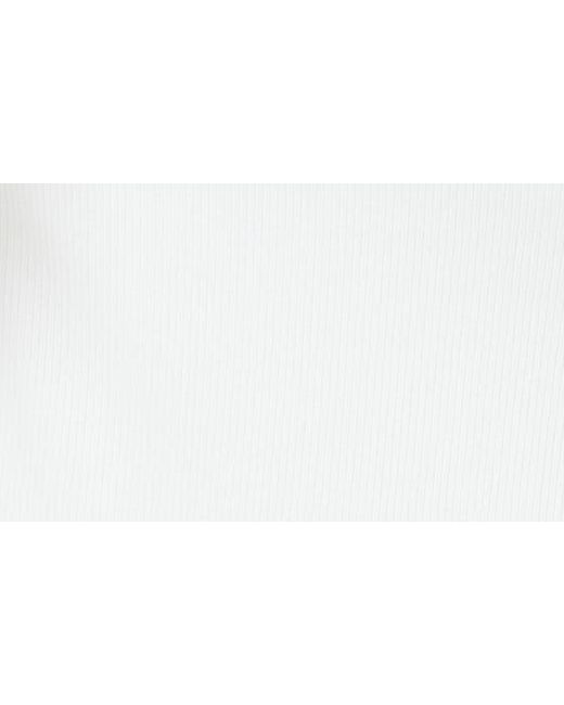 L*Space White Kierra Cutout Strapless Rib Cover-up Dress