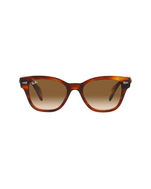Ray-Ban Brown 49mm Gradient Small Square Sunglasses for men