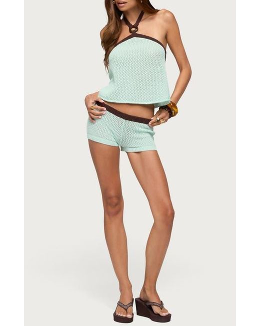 Edikted Green Loli Ring Halter Top