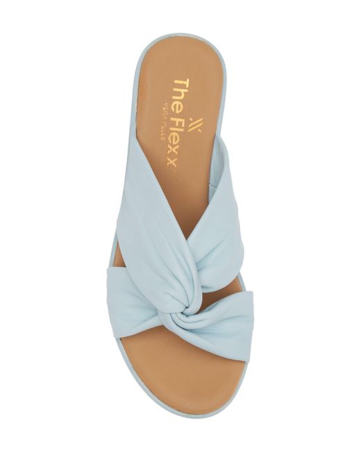 The Flexx Blue Theo Platform Sandal
