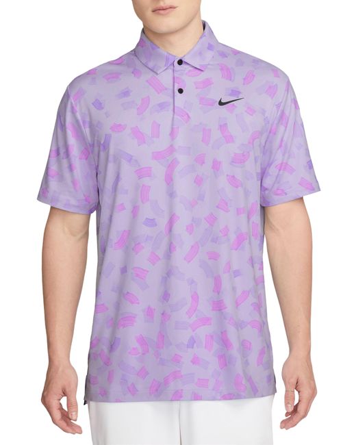 Nike Purple Dri-fit Tour Golf Polo for men