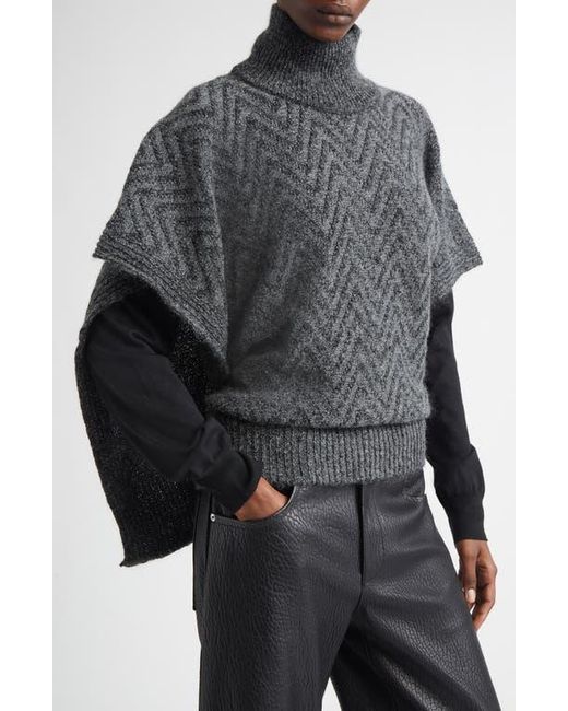 Missoni Gray Zigzag Sequin Poncho