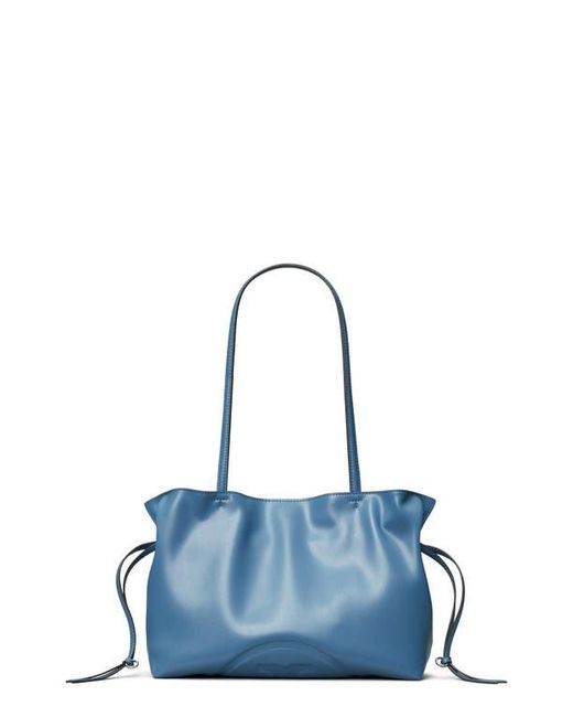Tory Burch Blue Small Ella Natuura Drawstring Tote