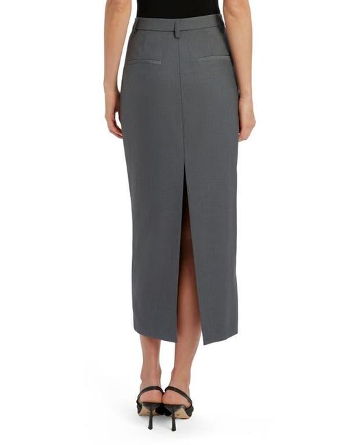 Bardot Gray Amiah Midi Skirt