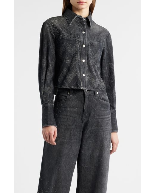 Boss Black Crop Denim Jacket