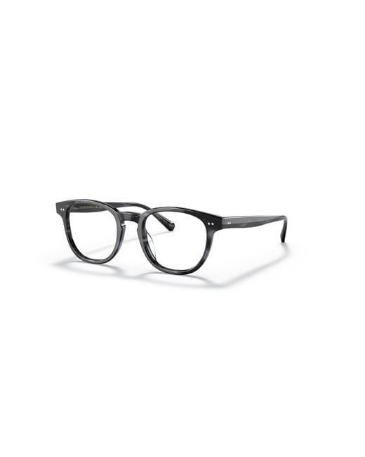 Oliver Peoples Black 48Mm Rectangle Optical Glasses