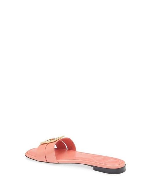 Fendi Pink Ffold Slide Sandal