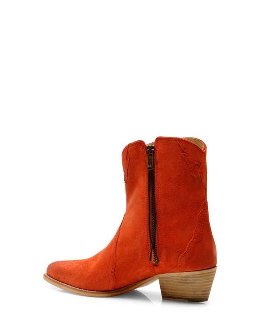 Free People Red New Frontier Western Bootie