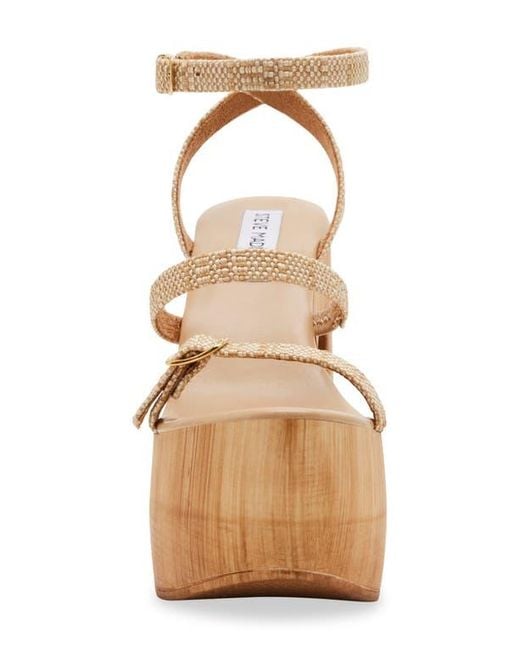Steve Madden Brown Lilia Ankle Strap Platform Sandal