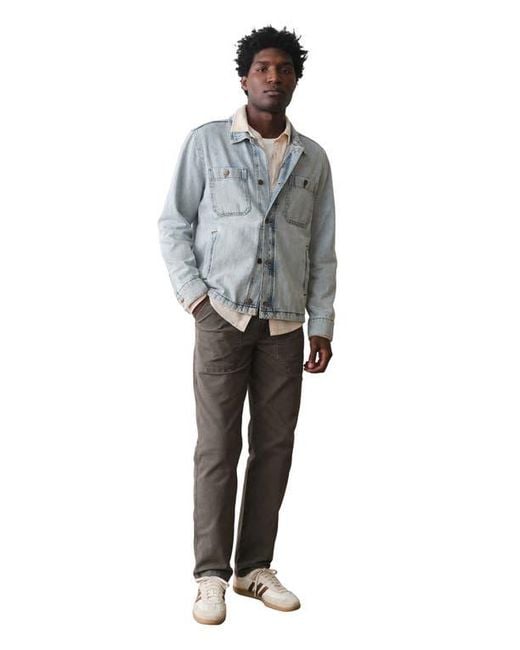 Marine Layer Gray Patrick Denim Jacket for men