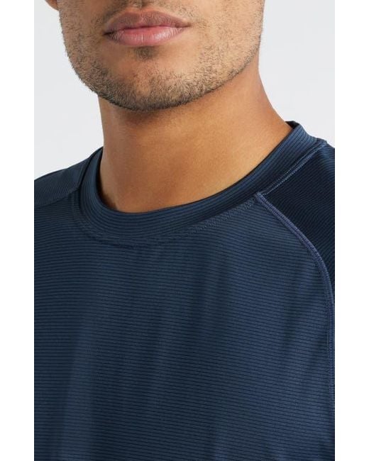 Zella Blue Perforated Training T-Shirt for men