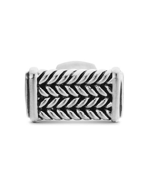 David Yurman White Chevron Cuff Links for men