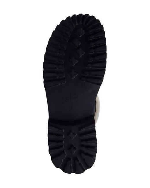 Zigi Black Flor Faux Fur Trim Platform Boot
