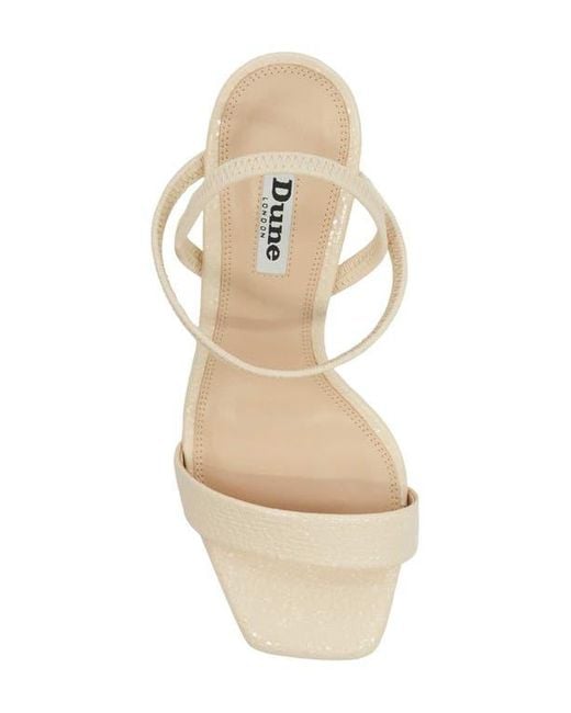 Dune Metallic Methodical Ankle Strap Sandal