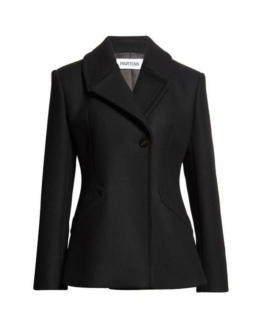 Partow Black Jesse Virgin Wool Blend Jacket