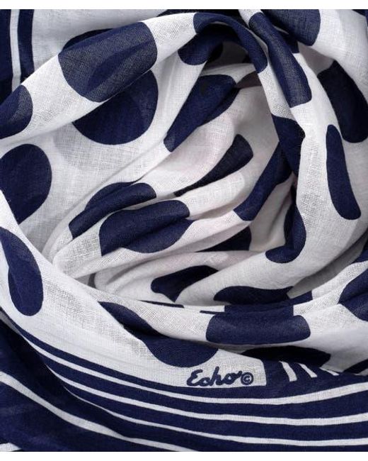 Echo Blue Polka Dot Bandana
