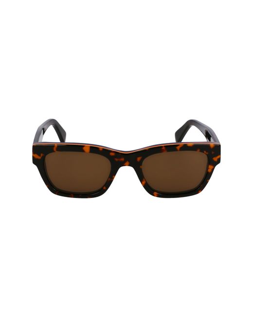 Paul Smith Brown Loxham 52Mm Modified Rectangular Sunglasses
