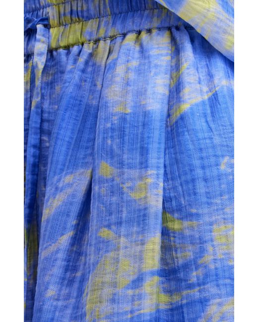 AllSaints Blue Isla Inspiral Drawstring Shorts