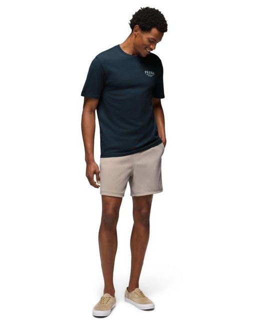 Prana Blue Past & Present Organic Cotton Graphic T-Shirt for men