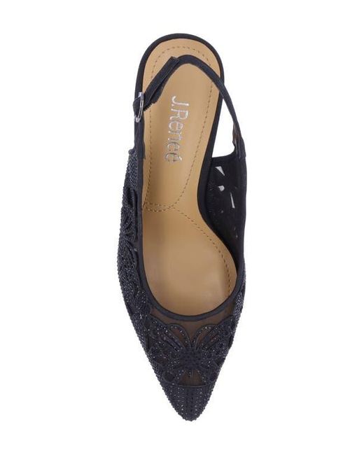 J. Reneé Blue Vanani Slingback Pointed Toe Pump