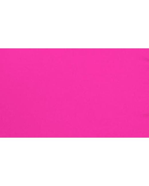 Becca Pink Shirred V-Wire Halter Bikini Top