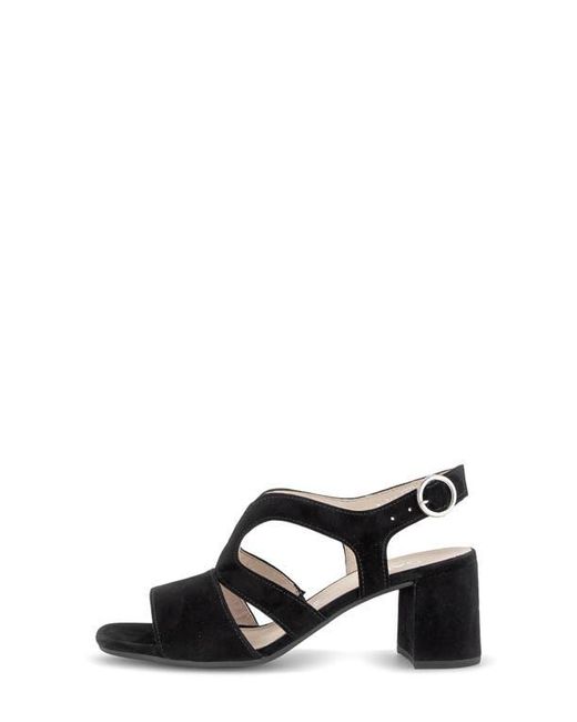 Gabor Black Ankle Strap Sandal