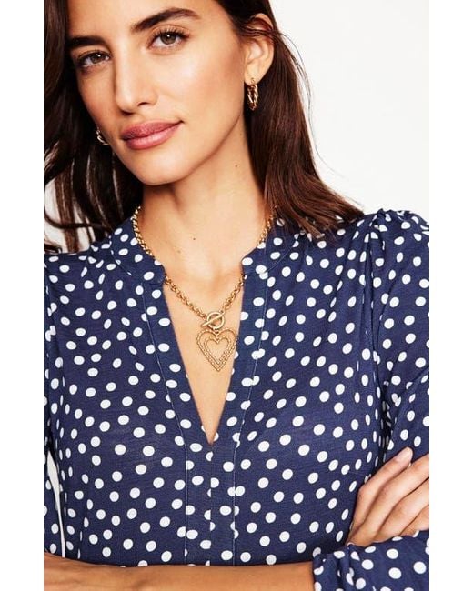 Boden Blue Naomi Relaxed Jersey Dress