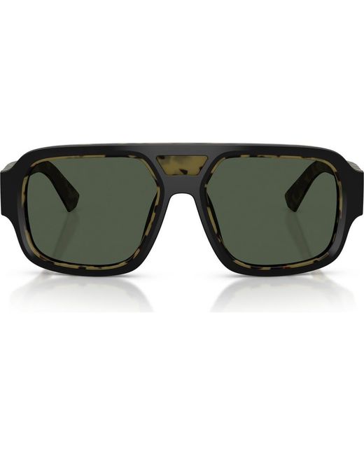 Dolce & Gabbana Green 55Mm Polarized Square Sunglasses for men