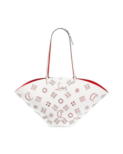 Loubifever Medium Patent Leather Tote Bag in Pink - Christian Louboutin