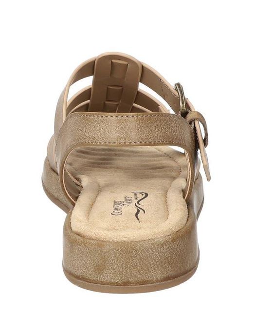 Easy Street Gray Chirp Quarter Strap Gladiator Sandal