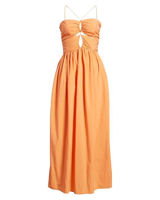 Rails Orange Silvia Cutout Maxi Dress