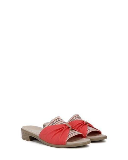LifeStride Red Paradise Slide Sandal