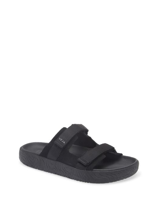Veja Black Arpoador Slide Sandal for men
