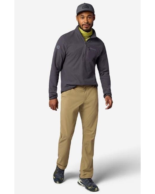Marmot Gray Airfleece Half Zip Pullover for men