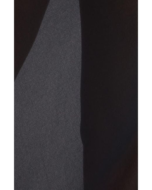Open Edit Black Sheer Chiffon Midi Skirt