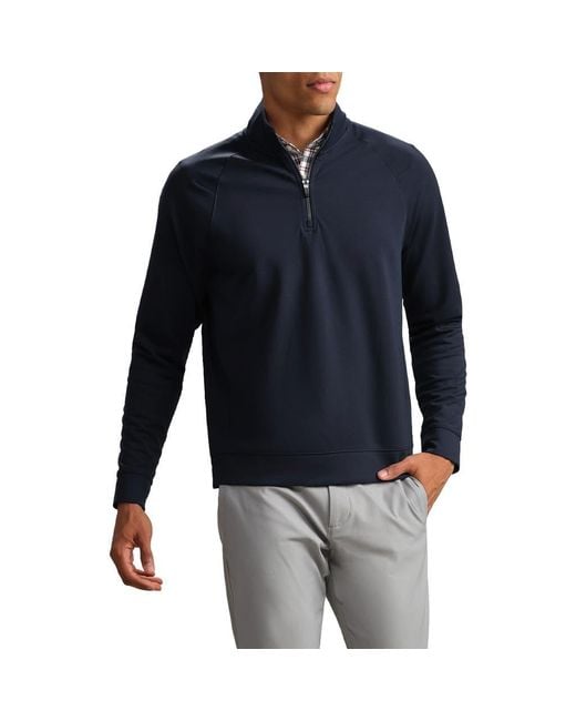 Rhone Black Dreamstate Quarter Zip Pullover for men