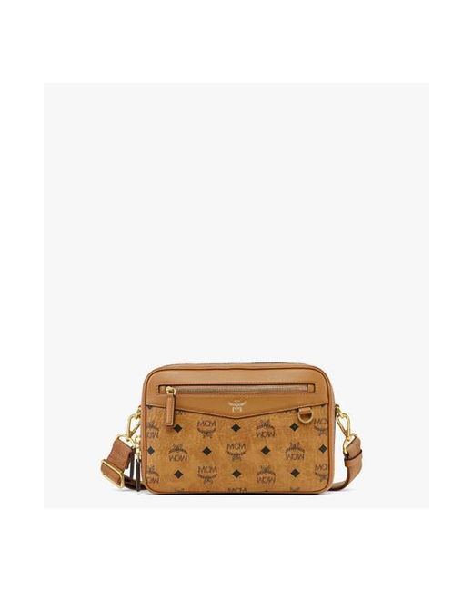 MCM White Diamond Camera Bag for men